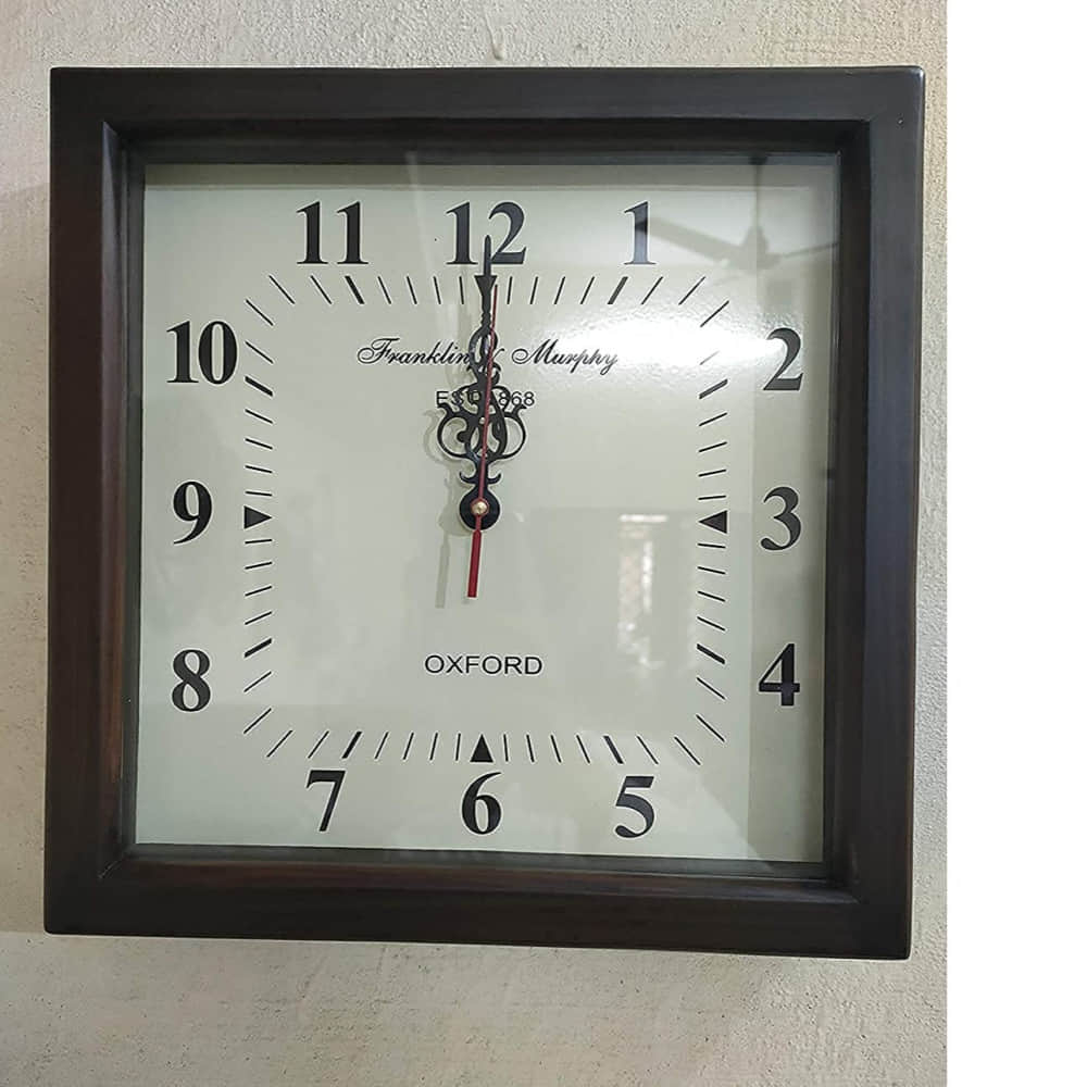 Wall Clock Wooden Antique Clock Wood Carving Wooden Wall Clock for Home Decor - photo