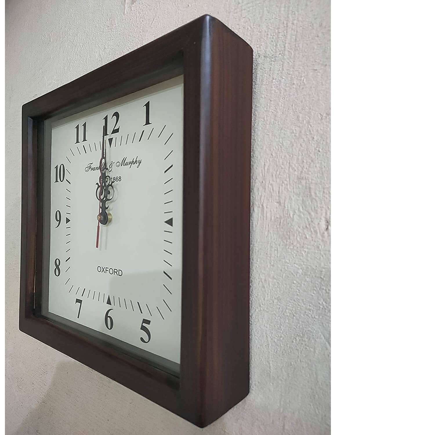 Wall Clock Wooden Antique Clock Wood Carving Wooden Wall Clock for Home Decor