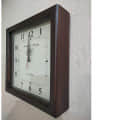 Wall Clock Wooden Antique Clock Wood Carving Wooden Wall Clock for Home Decor - front_view