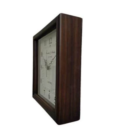 Wall Clock Wooden Antique Clock Wood Carving Wooden Wall Clock for Home Decor - left_view