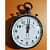 Art Wooden Wall Clock Handmade Clock Vintage Style Art Deco Style for Home Decore Office 15 inch - front_view