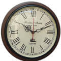 12" Wall Clock Roman Number Wooden Antique - photo