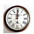 Wooden Wall Clock Antique Style Art Unique Home Office Decor Colour Brown 12 inch - rear_view