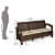 Paddington 5 Seater Goa Sofa Set - front_view