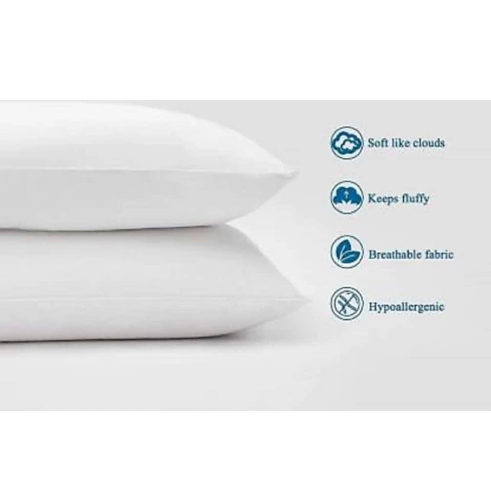 Nano Fiber Pillow (White) - top_view