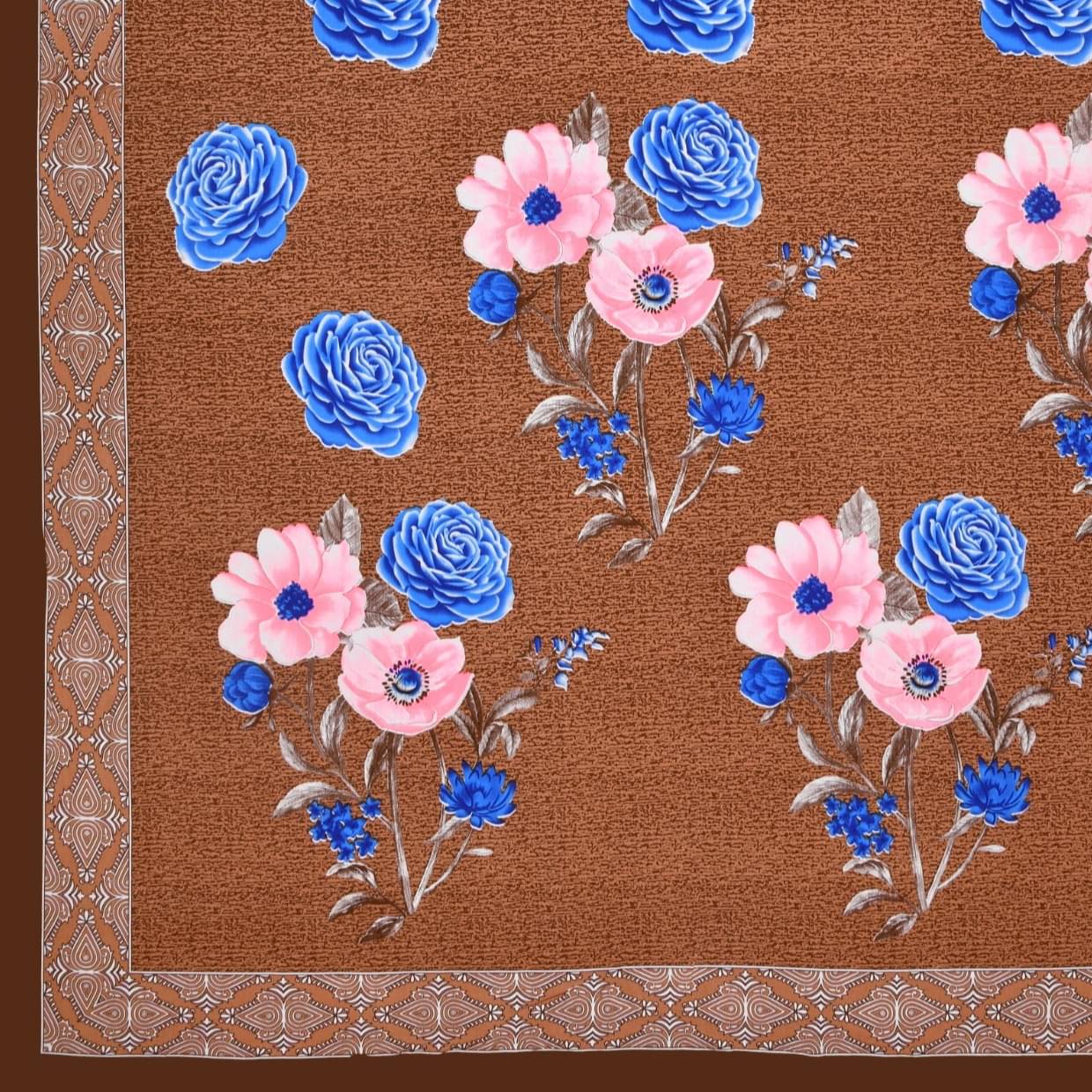 Pure Cotton Premium Quality King Size Bedsheet With 2 Designer Pillow Covers