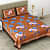 Pure Cotton Premium Quality King Size Bedsheet With 2 Designer Pillow Covers - left_view