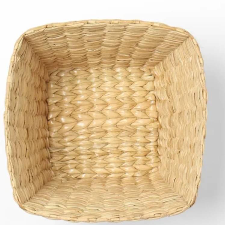 Kauna Grass Square Planter Natural Jute