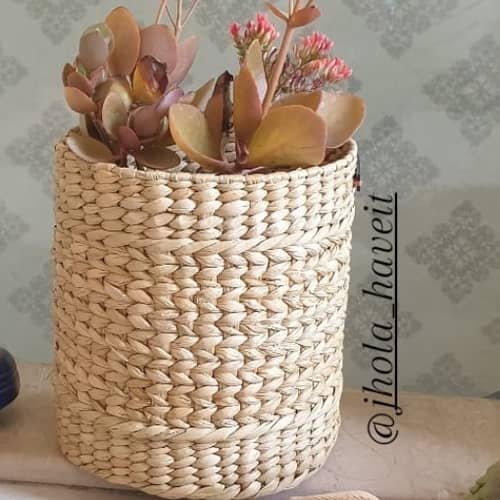 Kauna Grass Round Planter