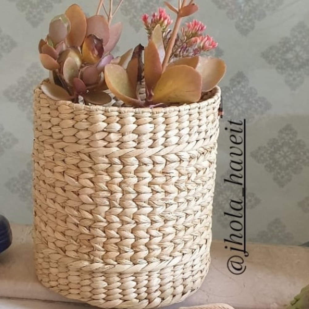 Kauna Grass Round Planter - photo