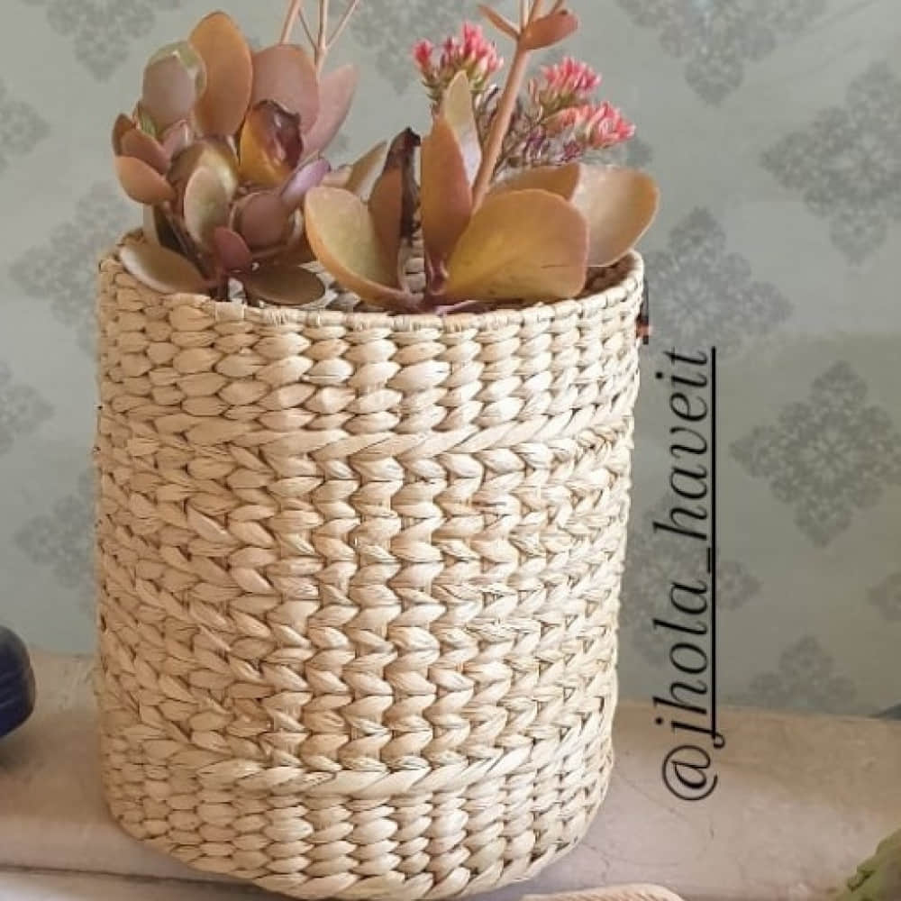 Kauna Grass Round Planter - photo