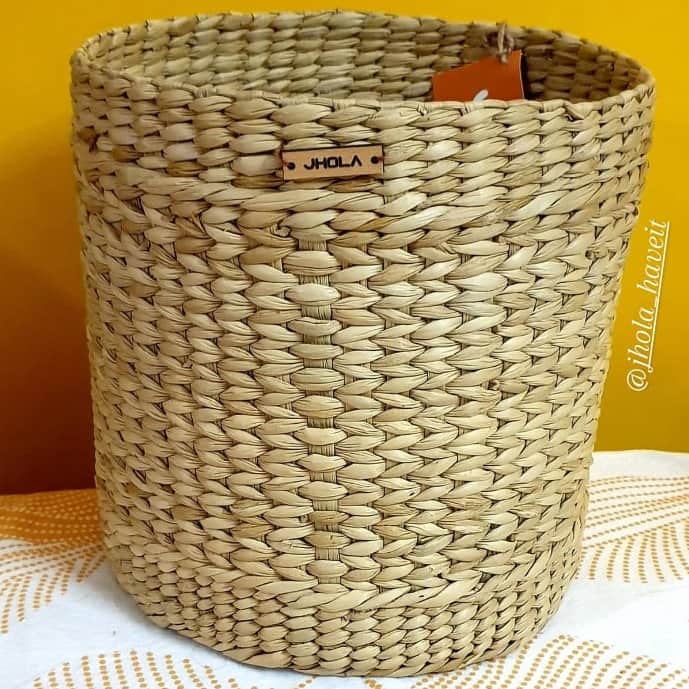 Kauna Grass Round Planter - front_view