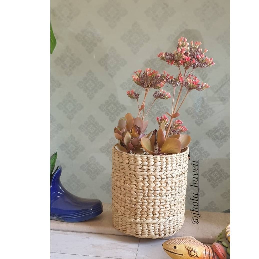 Kauna Grass Round Planter