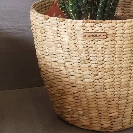 Oval Shape made of Kauna Grass Planter
