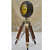 Antique Table Desk Tripod Wall Clock 15 inch - rear_view