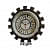 Wooden 3 D Antique Wall Clock 12 inches - top_view