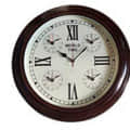 5 Time Wooden Wall Clock Brown Roman Number I Big Wall Clock - photo