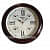 5 Time Wooden Wall Clock Brown Roman Number I Big Wall Clock - top_view