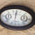 18 inch Wooden Wall Clock Oval Shape Wall Decor Roman Number - top_view