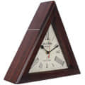 Triangle Wooden Wall Clock 12 inch - rear_view
