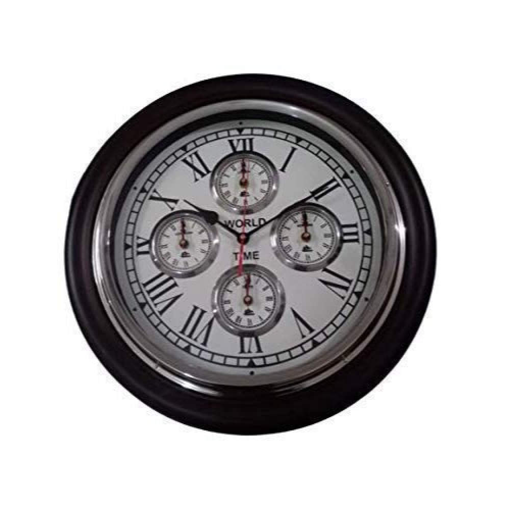 Brown Wooden Wall Clock I Big Wall Clock I Designer Clock - photo