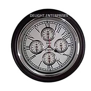 Brown Wooden Wall Clock I Big Wall Clock I Designer Clock