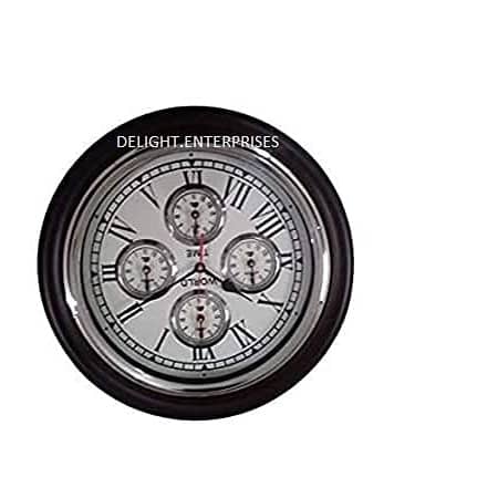 Brown Wooden Wall Clock I Big Wall Clock I Designer Clock