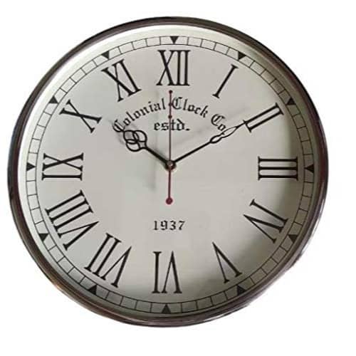 Steel Wall Clock 12 Inch Home & Decor I Big Clock I Wall Clock