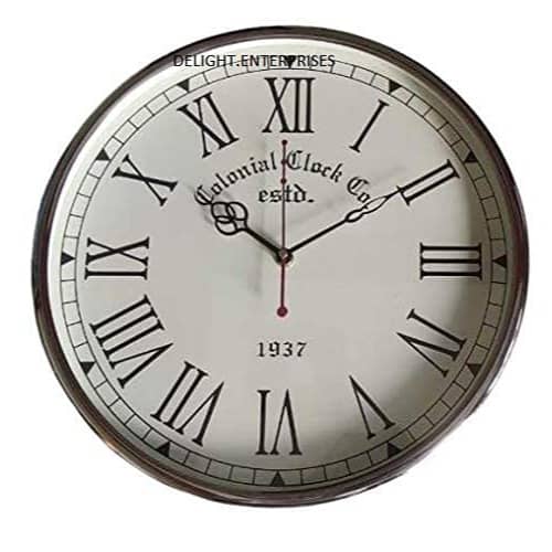 Steel Wall Clock 12 Inch Home & Decor I Big Clock I Wall Clock