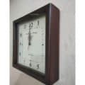 Wooden Wall Clock Square Shape Clock (12 inch) - front_view