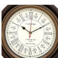 Wall Clock Wood and Brass (12inchs) - front_view