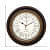 Wall Clock Wood and Brass (12inchs) - top_view
