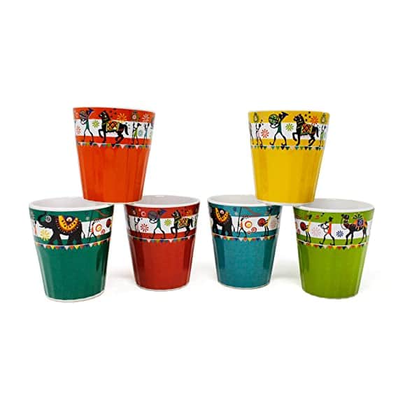 Ceramic Printed Glass (Set of 6) - front_view