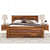 Queen Size Bed with Storage - rear_view