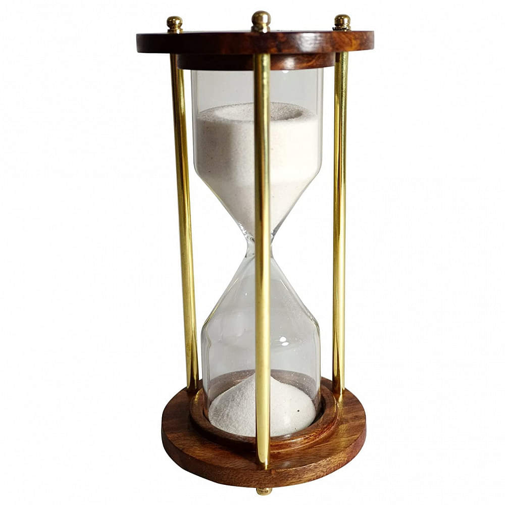 Wooden Sand Timer Hour Glass 10 Minutes - photo