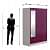 Orlando Steel Almirah with Mirror - front_view