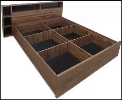 King Size Bed With Hydraulic Storage - top_view