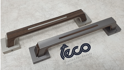 Door Handle 8" Silver Matt Finish (Pack of 2) - photo