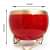 Red & Golden Dual Tone Metal Pot 5" - rear_view