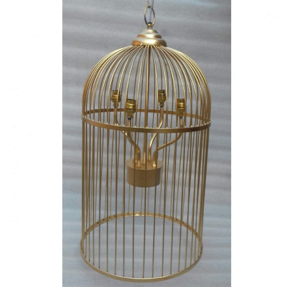 Brass Golden Cage Lamp - photo