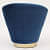 Lounge Chair In Blue Velvet Colour - photo