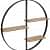 3 Tier Round Wall Shelves - front_view