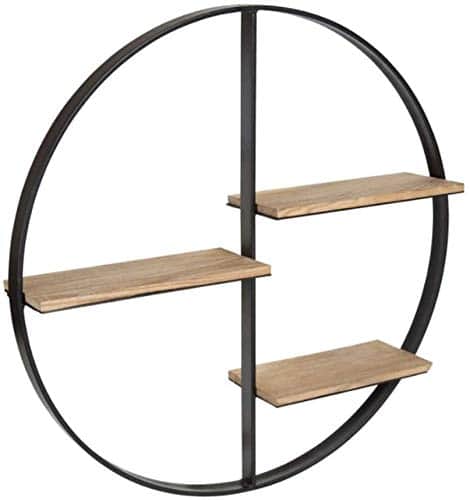 3 Tier Round Wall Shelves - rear_view