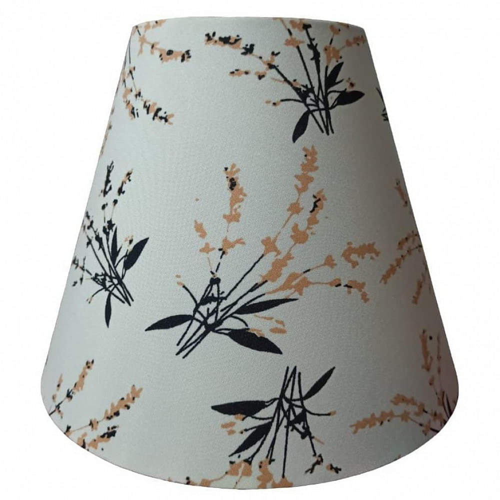 White Printed Lampshade - photo