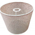 Transparent Taper Lampshade in Off White Color - top_view