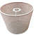 Transparent Taper Lampshade in Off White Color - top_view