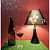Black Printed Cone Lampshade - left_view