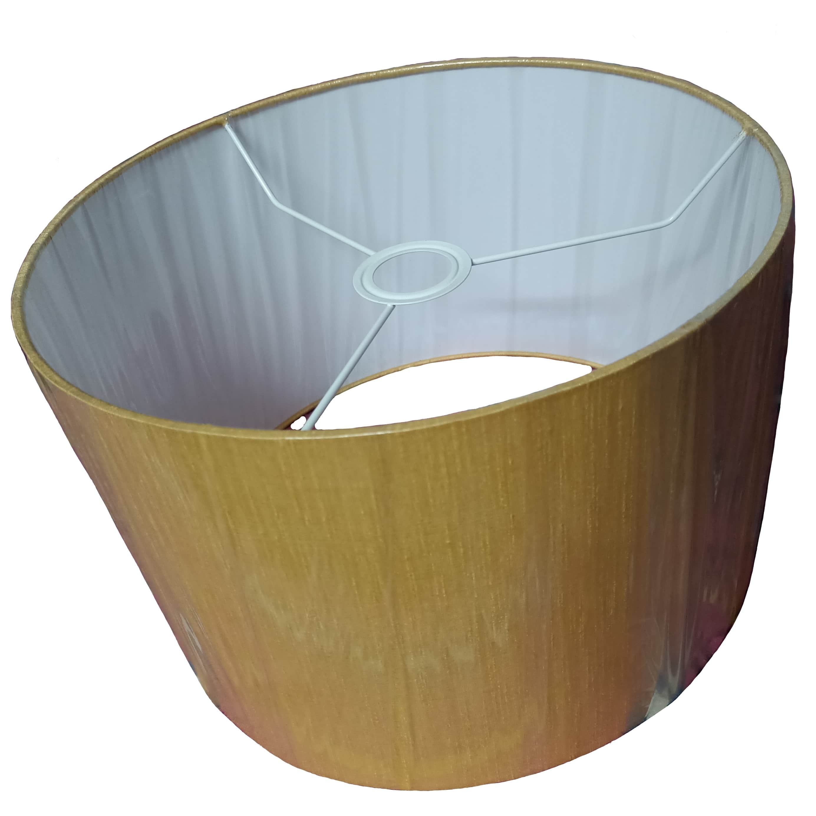 Golden Silk Lampshade - top_view