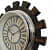 Wooden 3 D Antique Wall Clock 12 inches - rear_view