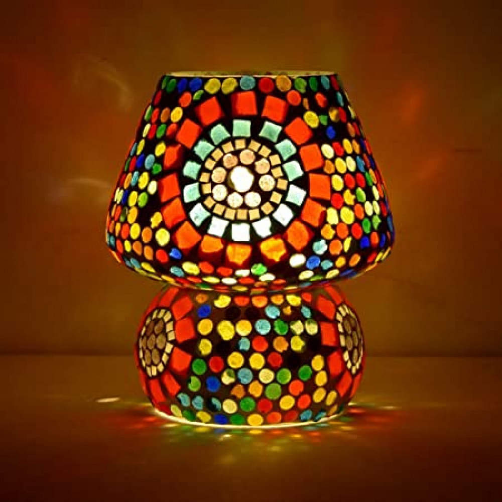 Vintage Glass Made Table Lamp - photo